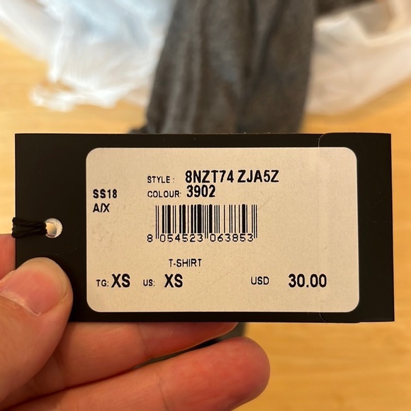 A/X Armani Exchange Slim Fit Crew Neck Pima Cotton Basic Tee - Picture 3 of 6